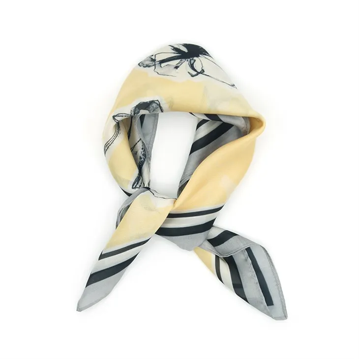 Sciarpe classiche in poliestere floreale