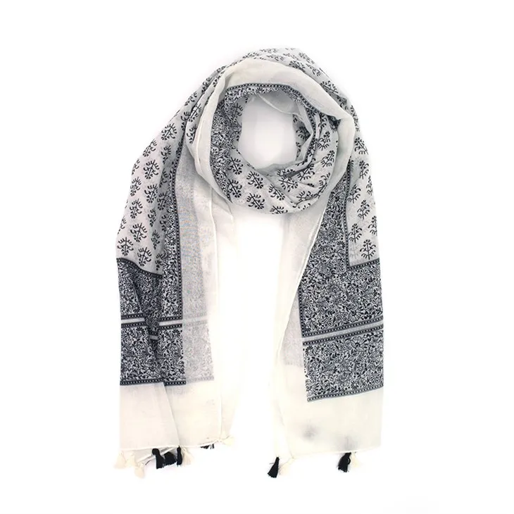 Sciarpe da donna in poliestere floreale