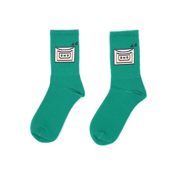 Calzini verdi dei cartoni animati