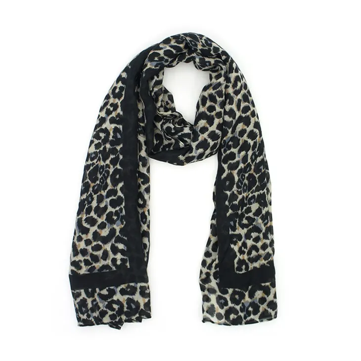 SCARF S080 stampato in leopardo