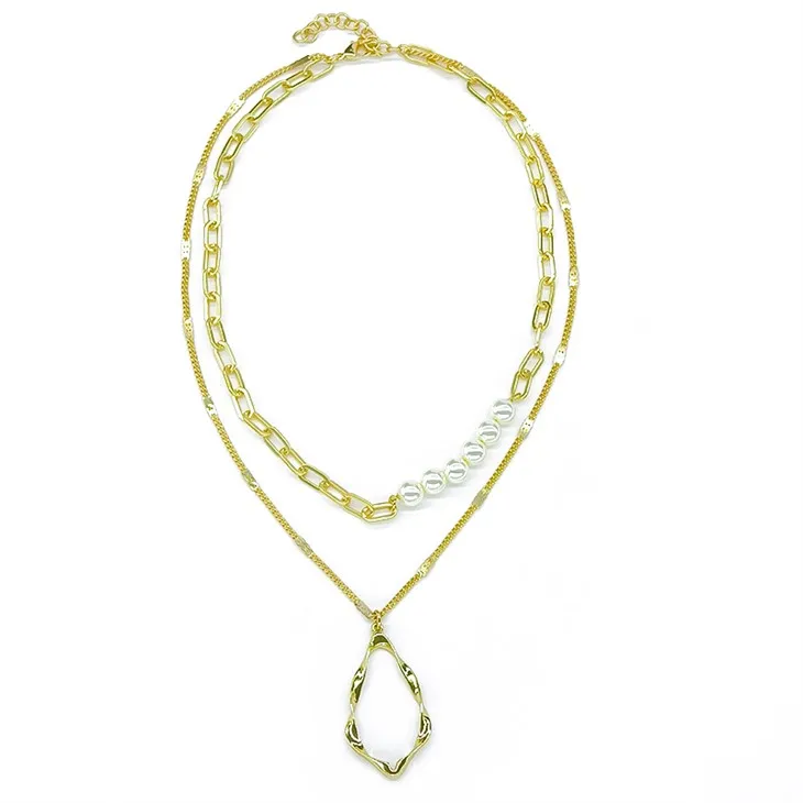 Set collana di perle d'oro