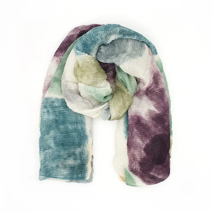 SCARF CRINKLED stampato S019