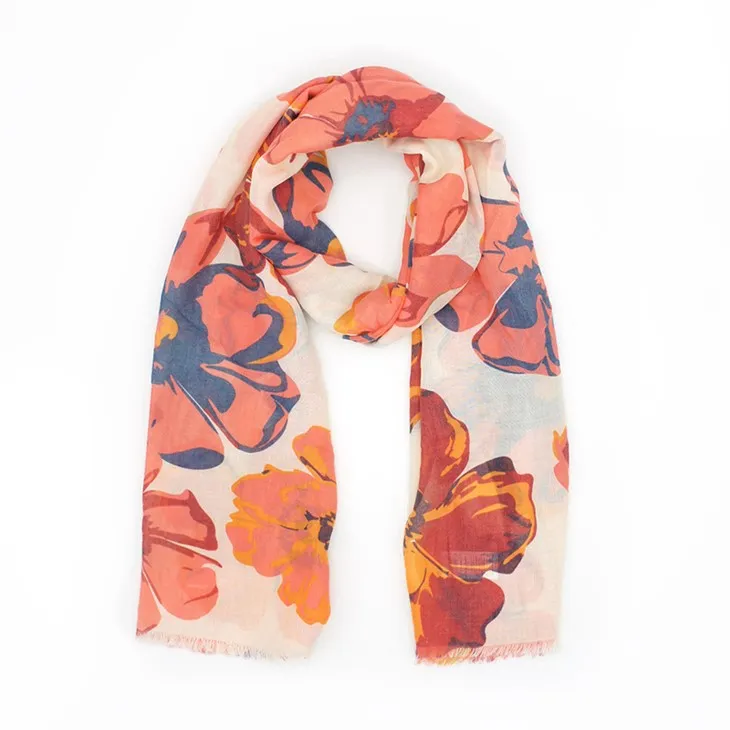Summer Flower Stampa Scarf S085