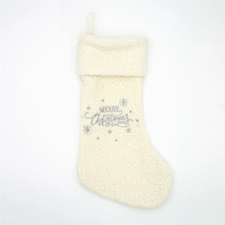 Calze bianche di Natale